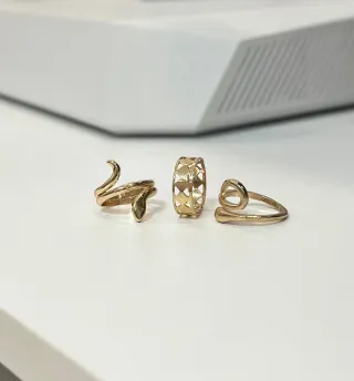  Cleopatra – Combo 3 anillos estilo egipcio 