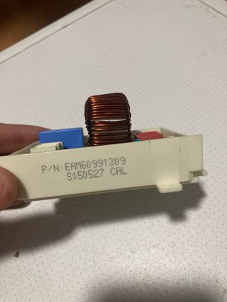 Placa control filtro lavadora LG EAM60991301