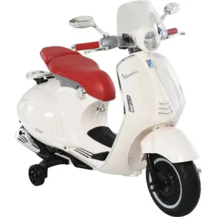 Moto Vespa Eléctrica Niños con Luces y Música