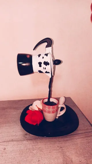 Moka Caffettiera Design Mucca