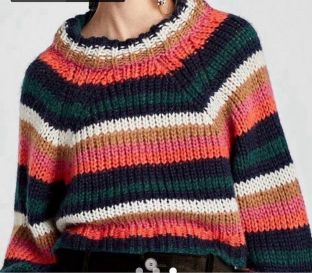 Jersey corto rayas de Zara