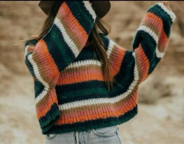 Jersey corto rayas de Zara