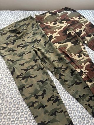 Lote de dos leggins camuflaje
