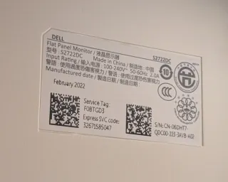 Monitor Dell S2722DC Plata y Negro