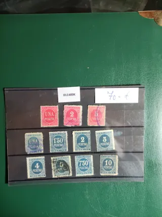 Sellos España 1897-1898. Impuesto de guerra