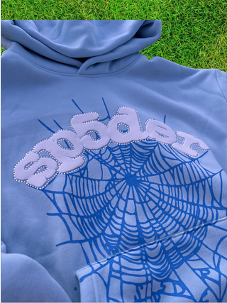 Sudadera Spider, color azul talla M