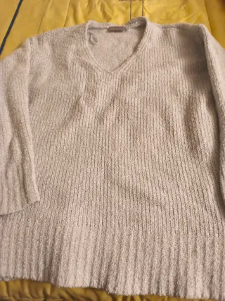 Jersey beige tacto suave talla única
