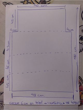 Colchón plegable para camper