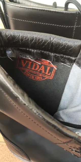 Botas de campaña Vidal negras