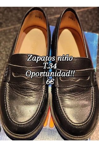 Oportunidad!!  Zapatos niño T.34 Negro