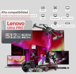 Micro SD Lenovo 1TB (NUEVA, SELLADA EN SU BLÍSTER)