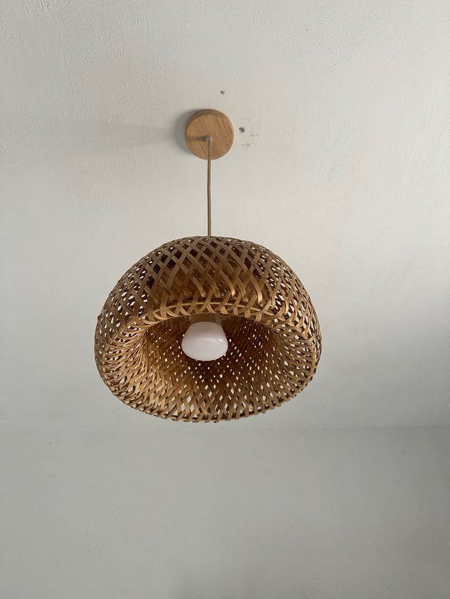 2 Lampade da soffitto in vimini