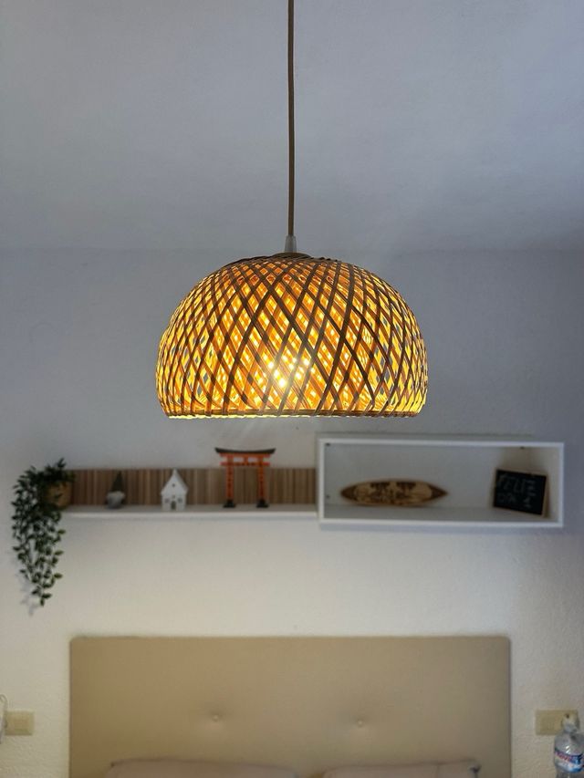 2 Lampade da soffitto in vimini