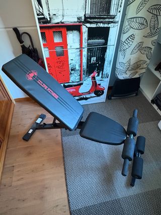 Banco de pesas o abdominales CCLife Fitness negro 