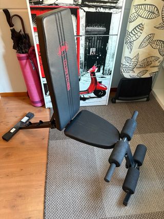 Banco de pesas o abdominales CCLife Fitness negro 