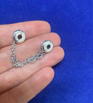 Cadena de seguridad infinito pulsera Pandora plata