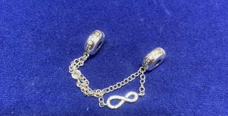 Cadena de seguridad infinito pulsera Pandora plata