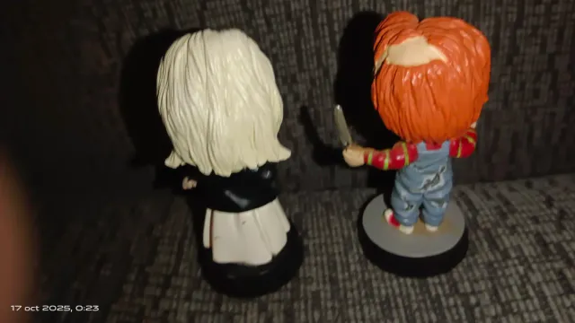 Chucky y Tiffany Sideshow 1998 Figuras 3.5" 8,9cm