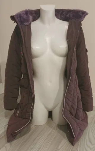 Abrigo niña con capucha