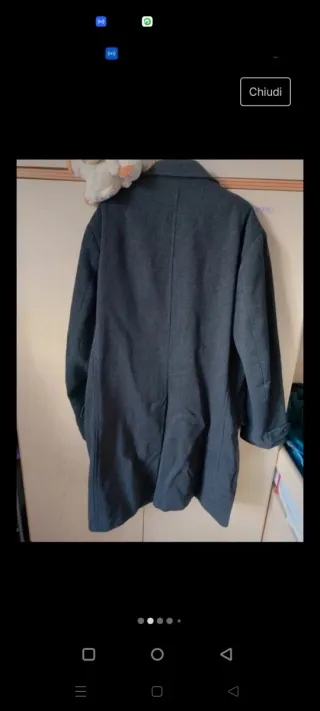 Cappotto Exigo Grigio Scuro Uomo