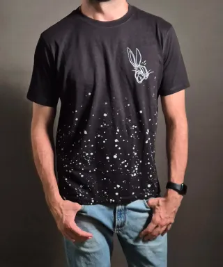 Camiseta Bugs Bunny con estampado salpicado