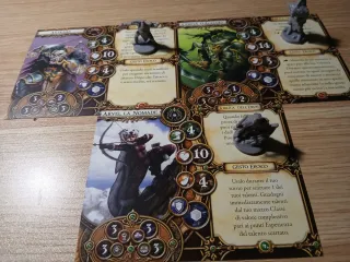 Descent 2 Edizione - 7 eroi più carte, schede etc