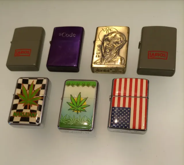 Lote 7 mecheros estilo Zippo