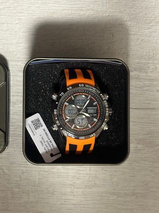 Reloj Dual Time Sport Naranja