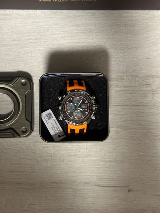 Reloj Dual Time Sport Naranja