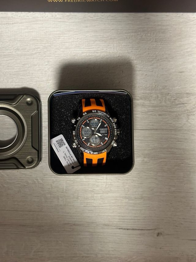 Reloj Dual Time Sport Naranja