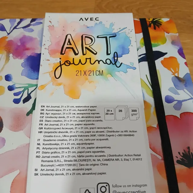 Bloco de desenho AVEC Art Journal 21x21cm