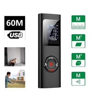 ◆NUEVO◆  Medidor láser con USB Recargable (60m)