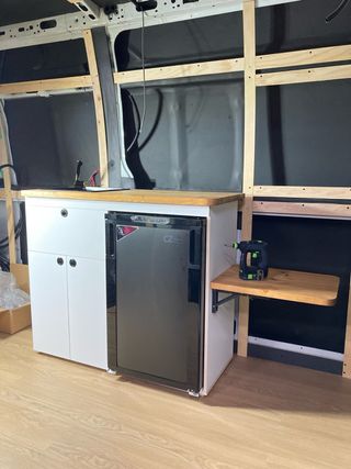 Mueble Fregadero Camper con nevera coolzone 85L