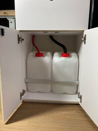 Mueble Fregadero Camper con nevera coolzone 85L