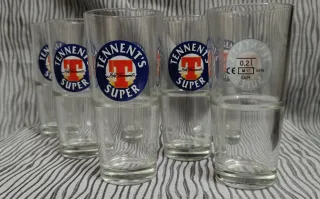 Tennent's Super 6 Bicchieri 0,2L