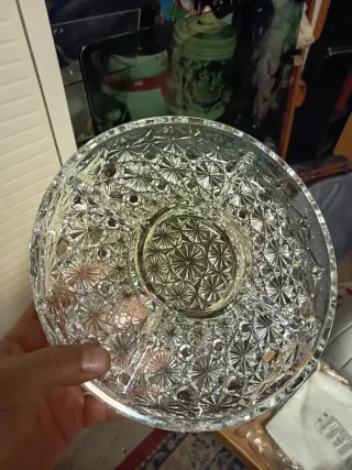 Piatto da portata in cristallo