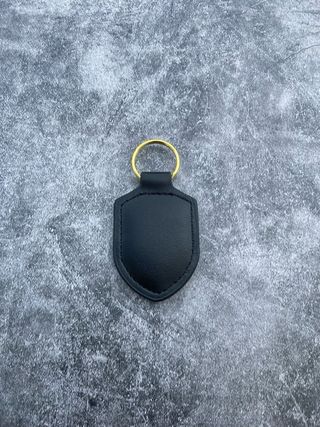Llavero Porsche Negro Cuero Nuevo