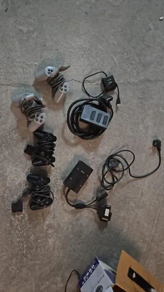 Mandos PS2 y Adaptador Memory Card Sony