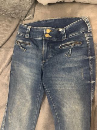 Pantalón cargo Bershka azul talla M