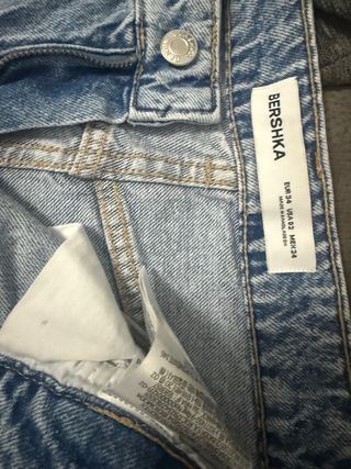 Pantalón cargo Bershka azul talla M
