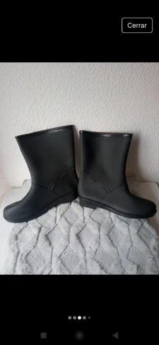 Botas de agua negras talla 39 sin estrenar
