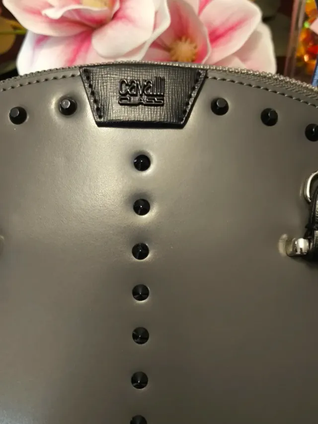 Bolsa Cavalli Class Cinza e Preta