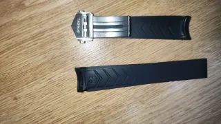 Correa TAG Heuer Caucho 21mm Negra,