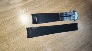 Correa TAG Heuer Caucho 21mm Negra,