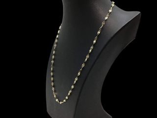 cadena oro 18k con circonita 20cm