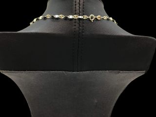 cadena oro 18k con circonita 20cm