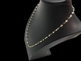 cadena oro 18k con circonita 20cm