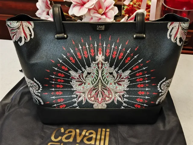 Bolsa Tote Cavalli Class Preta