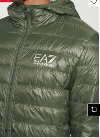 Chaqueta plumífero EA7 Emporio Armani verde