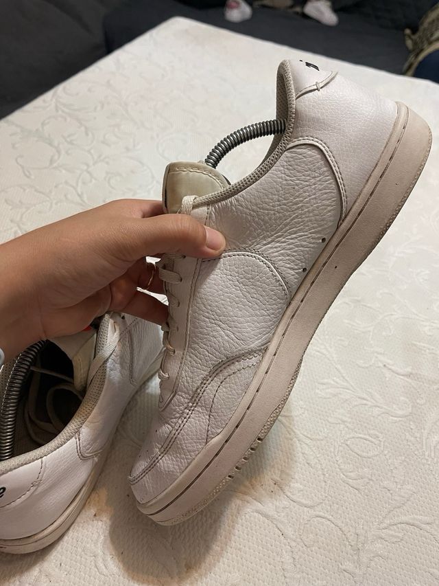 Nike T44 Blancas Naranja